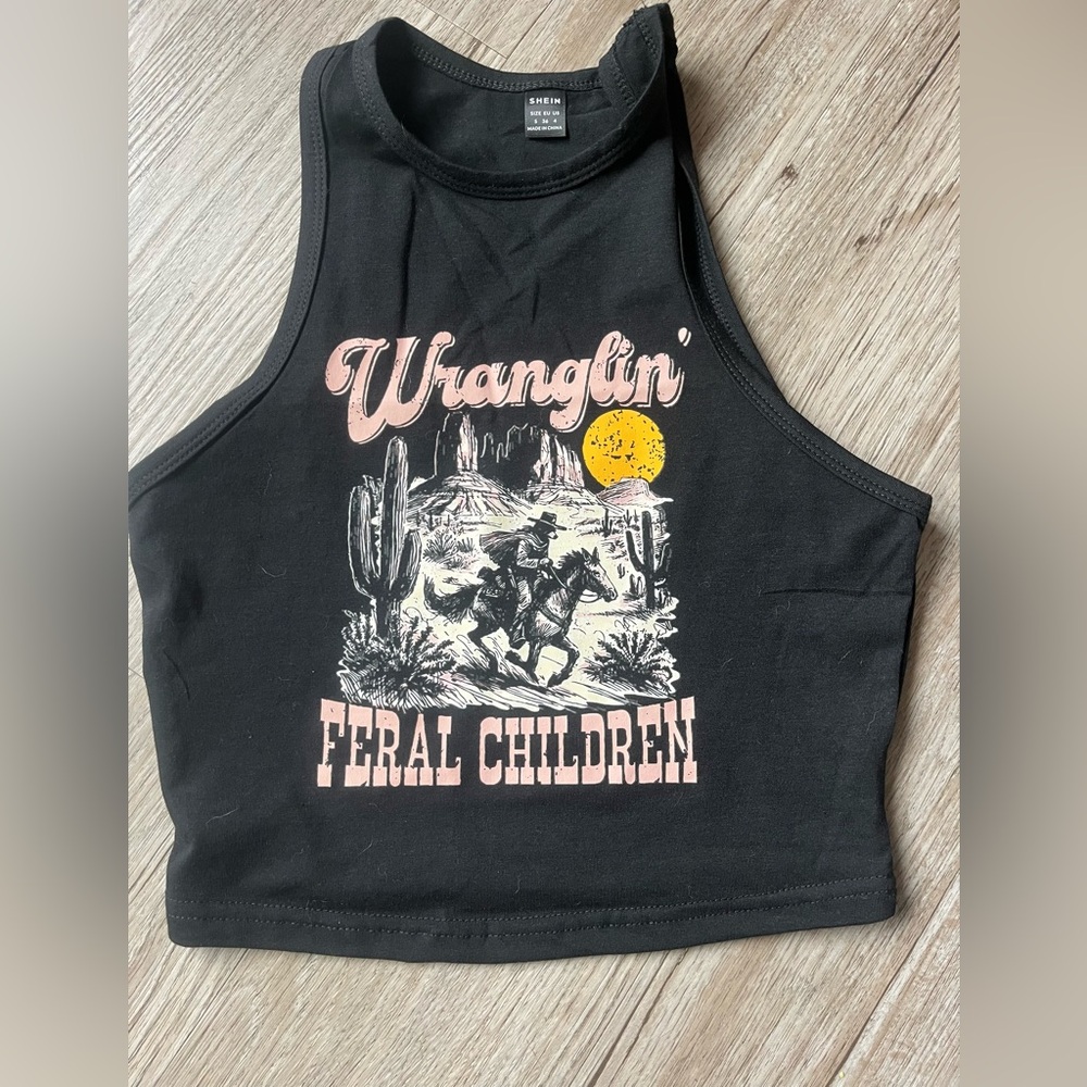 Wranglin Feral Children Crop top